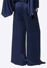 Stella McCartney Wide-Leg Elasticated Pants Blue