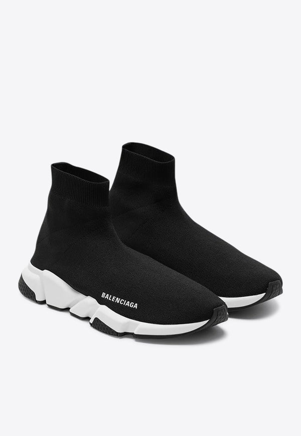 Balenciaga Speed Stretch Knit High-Top Sneakers Black 645056W2DBQ/P_BALEN-1015