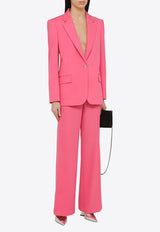 Stella McCartney Single-Breasted Wool Blazer Pink 6500953CU704/O_STELL-5501