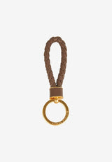 Bottega Veneta Intrecciato Leather Key Ring 651820V0HW1 2560 Taupe