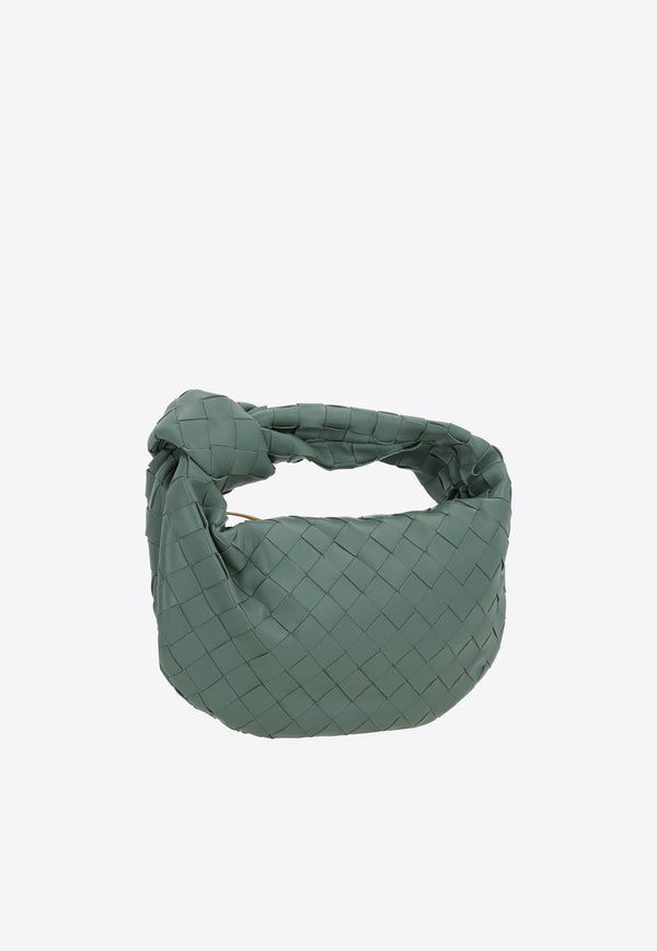 Bottega Veneta Mini Jodie Top Handle Bag in Intrecciato Leather 651876VCPP5 3198 Aloe