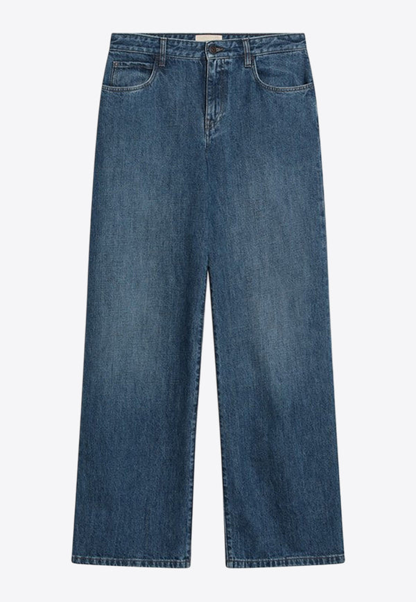 The Row Eglitta Wide-Leg Faded Jeans Blue 6525W3809/Q_THERO-WBE