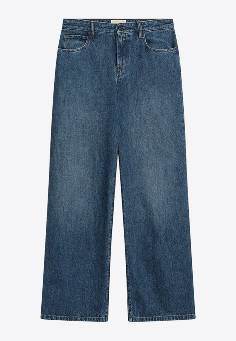 The Row Eglitta Wide-Leg Faded Jeans Blue 6525W3809/Q_THERO-WBE