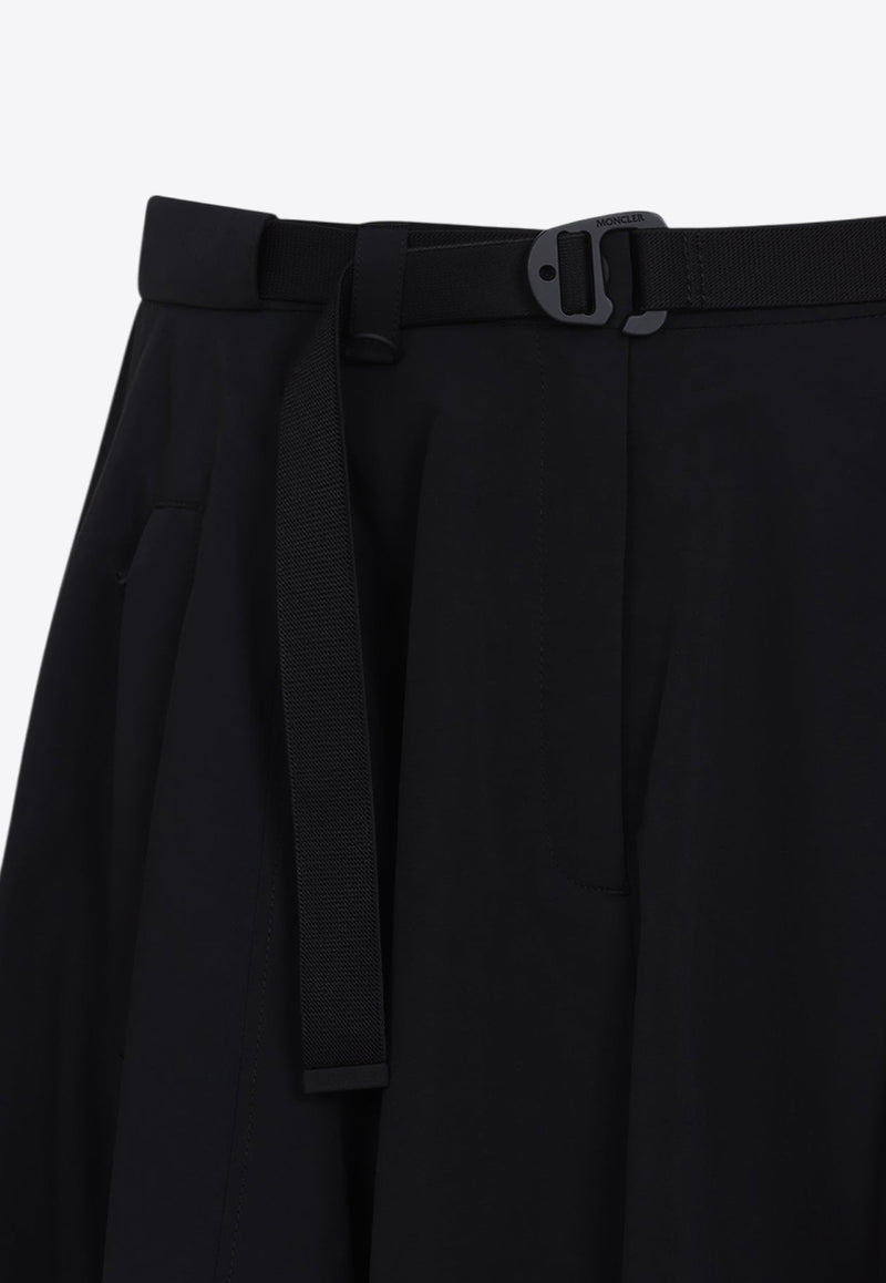 A-line Pleated Midi Skirt