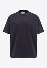 Sacai Pocket Crewneck T-shirt Blue 2503644M_201_Blue_29838953