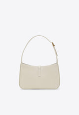 Saint Laurent Le 5 À 7 Calf Leather Hobo Bag Cream 6572282R20W/P_YSL-9207