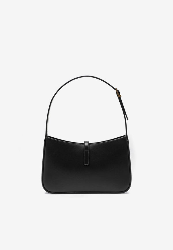 Saint Laurent 5 À 7 Leather Shoulder Bag Black 6572282R20W/R_YSL-1000