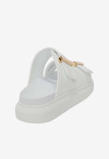 Alexander McQueen Hybrid Double-Buckled Sandals Ivory 658063W4Z52 9339