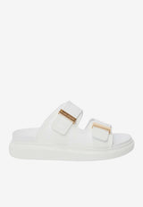 Alexander McQueen Hybrid Double-Buckled Sandals Ivory 658063W4Z52 9339