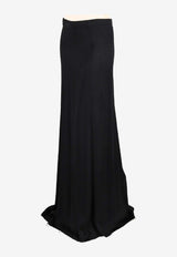 Ann Demeulemeester Zita Satin Maxi Skirt Black B0011431FA369_099