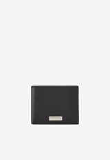 Salvatore Ferragamo Logo Bi-Fold Leather Wallet 661222 LINGOTTO NEW 763271 NERO Black