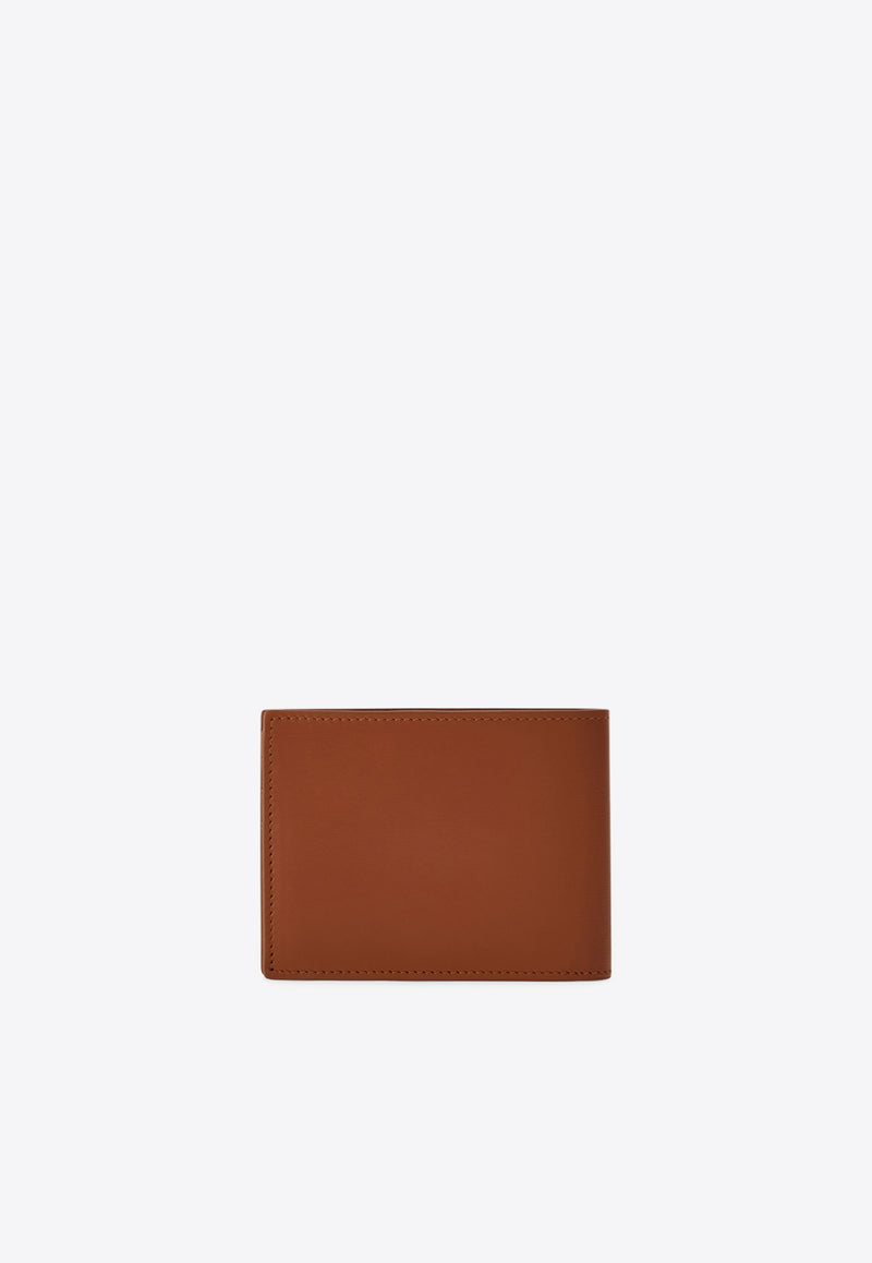 Ferragamo Florence Bi-Fold Leather Wallet Cognac 661325 FLORENCE 784533 NEW COGNAC