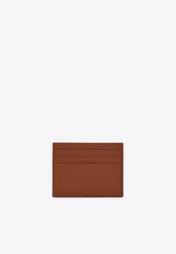Ferragamo Florence Logo Stamp Leather Cardholder Camel 661396 FLORENCE 787011 ALMOND