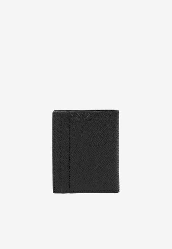 Salvatore Ferragamo Gancini Grained Leather Cardholder Black 661452 MICRO GANCIO 775661 NERO