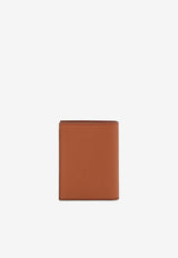 Salvatore Ferragamo Gancini Leather Compact Wallet Cognac 661459 MICRO GANCIO 775657 NEW COGNAC