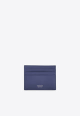 Ferragamo Gancini Grained Leather Cardholder Graphite 661478 MICRO GANCIO 788093 GRAPHITE