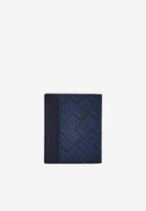 Ferragamo Monogram Hammered Leather Cardholder Blue 661586 MONOGRAM 791199 NEW NAVY DKB