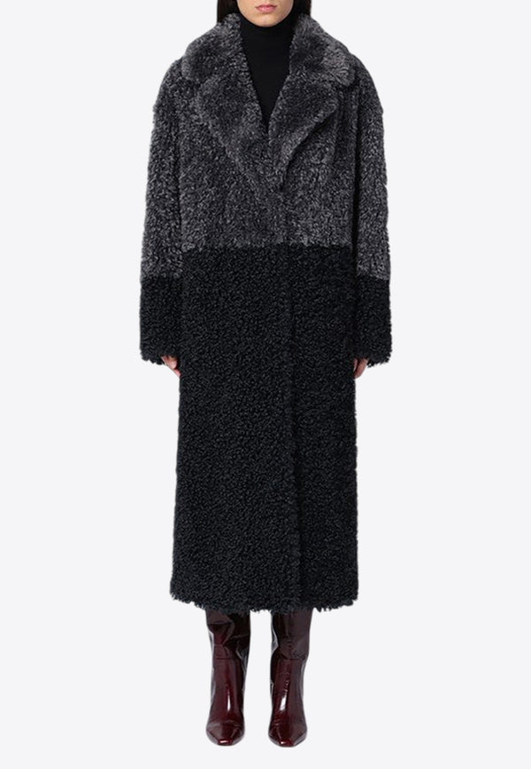 Stand Studio Julie Faux Fur Long Coat Black 663429144/P_STAND-88701