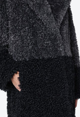 Stand Studio Julie Faux Fur Long Coat Black 663429144/P_STAND-88701