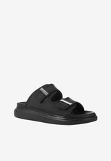 Alexander McQueen Hybrid Double-Buckled Sandals Black 663563W4Q51 1081