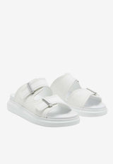 Alexander McQueen Hybrid Double-Buckled Sandals White 663563W4Q51 9359