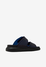 Alexander McQueen Hybrid Slides with Double-Buckles Navy 663563W4Z51 4056