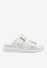 Alexander McQueen Hybrid Slides with Double-Buckles White 663563W4Z51 9359
