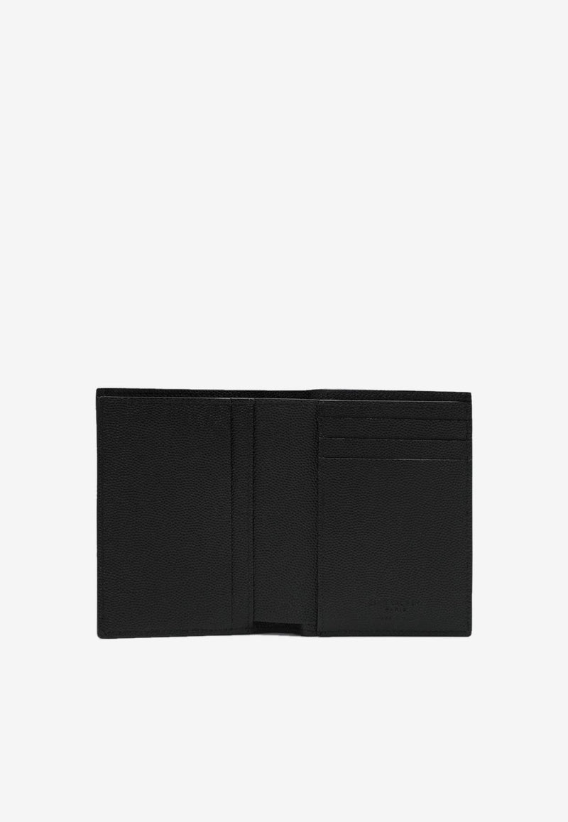 Saint Laurent Embossed Logo Grain De Poudre Leather Cardholder Black 668726BTY0N/R_YSL-1000