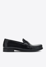 Saint Laurent Patent Leather Penny Loafers Black 670231AAA7R_YSL-1000