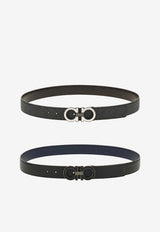Ferragamo Reversible Gancini Belt with Switch Buckle - Set of 2 Multicolor 670633 BELT BOX 788425 NERO
