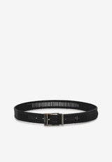 Ferragamo Adjustable Belt with Detachable Buckle Black 670729 ADJ 794390 NERO X 670729