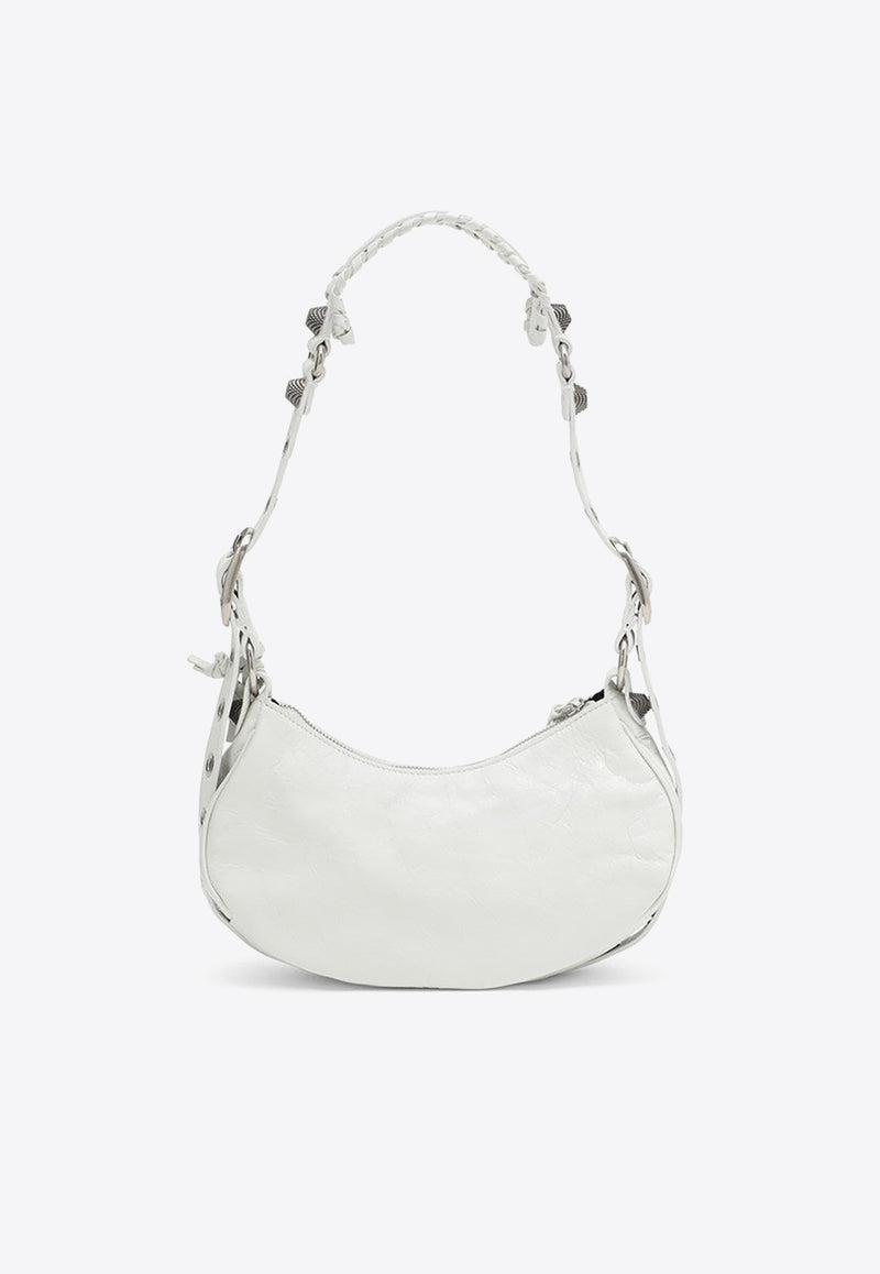 Balenciaga XS Le Cagole Shoulder Bag in Nappa Leather White 6713091VG9Y/O_BALEN-9104