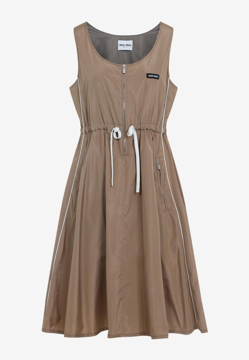 Logo Sleeveless Mini Dress