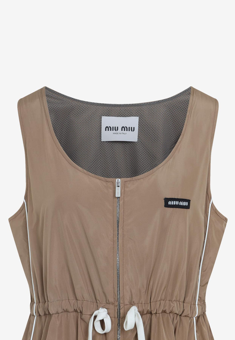 Logo Sleeveless Mini Dress