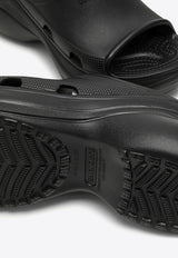 Balenciaga X Crocs Debossed Logo Rubber Sandals Black 677389W1S8E/O_BALEN-1000