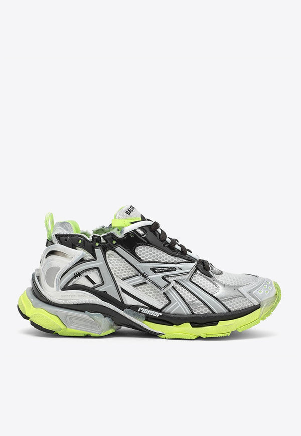 Balenciaga Runner Low-Top Sneakers in Nylon and Mesh Multicolor 677403W3RBP/N_BALEN-1093