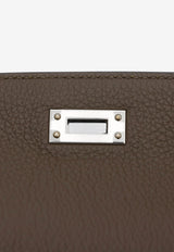 Kelly 25 in Vert Loden Togo Leather with Palladium Hardware