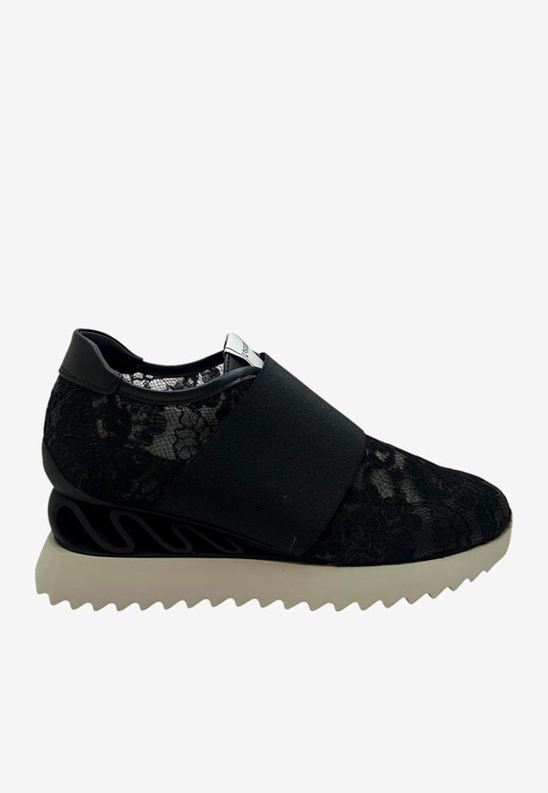 Le Silla Reiko Wave Low-Top Sneakers 6833N040ZGPPLAC 225 Black
