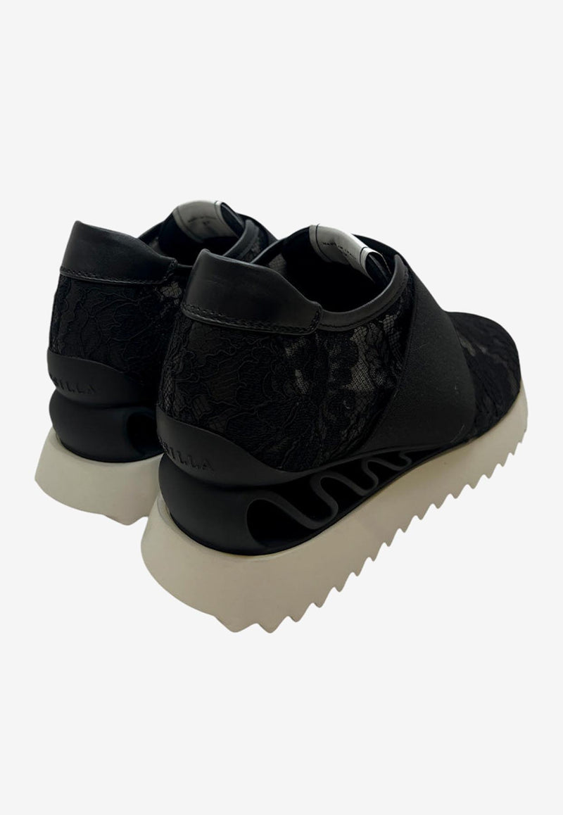 Le Silla Reiko Wave Low-Top Sneakers 6833N040ZGPPLAC 225 Black