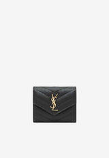 Saint Laurent Cassandre Matelassé Tri Fold Wallet 692061BOW01/R_YSL-1000