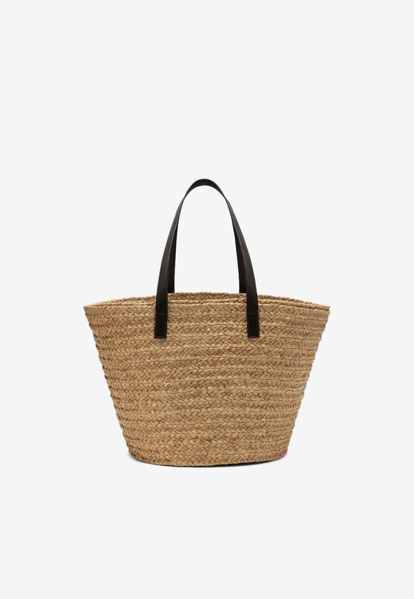 Saint Laurent Medium Panier Basket Tote Bag Beige 693242GQTHJ/K_YSL-7062