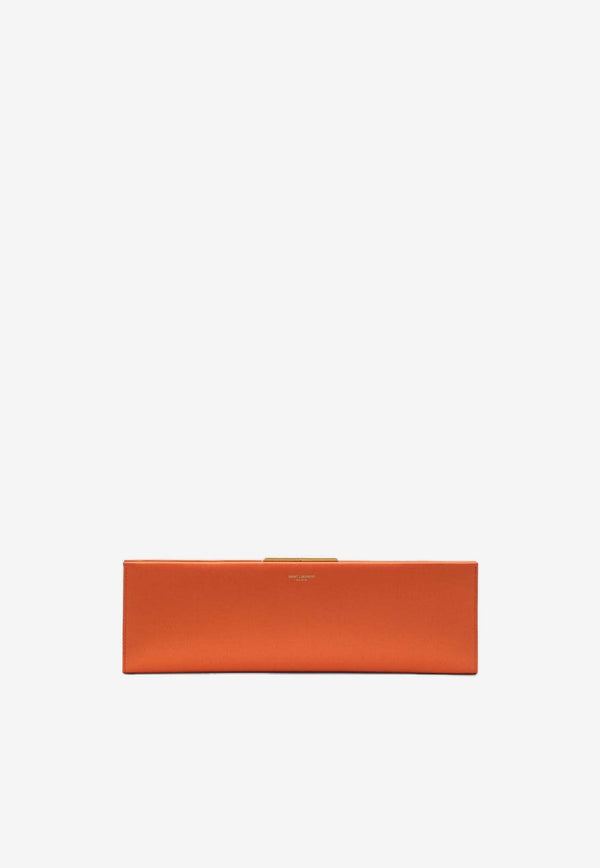 Saint Laurent Large Midnight Satin Clutch Orange 697658FAC13/R_YSL-7519