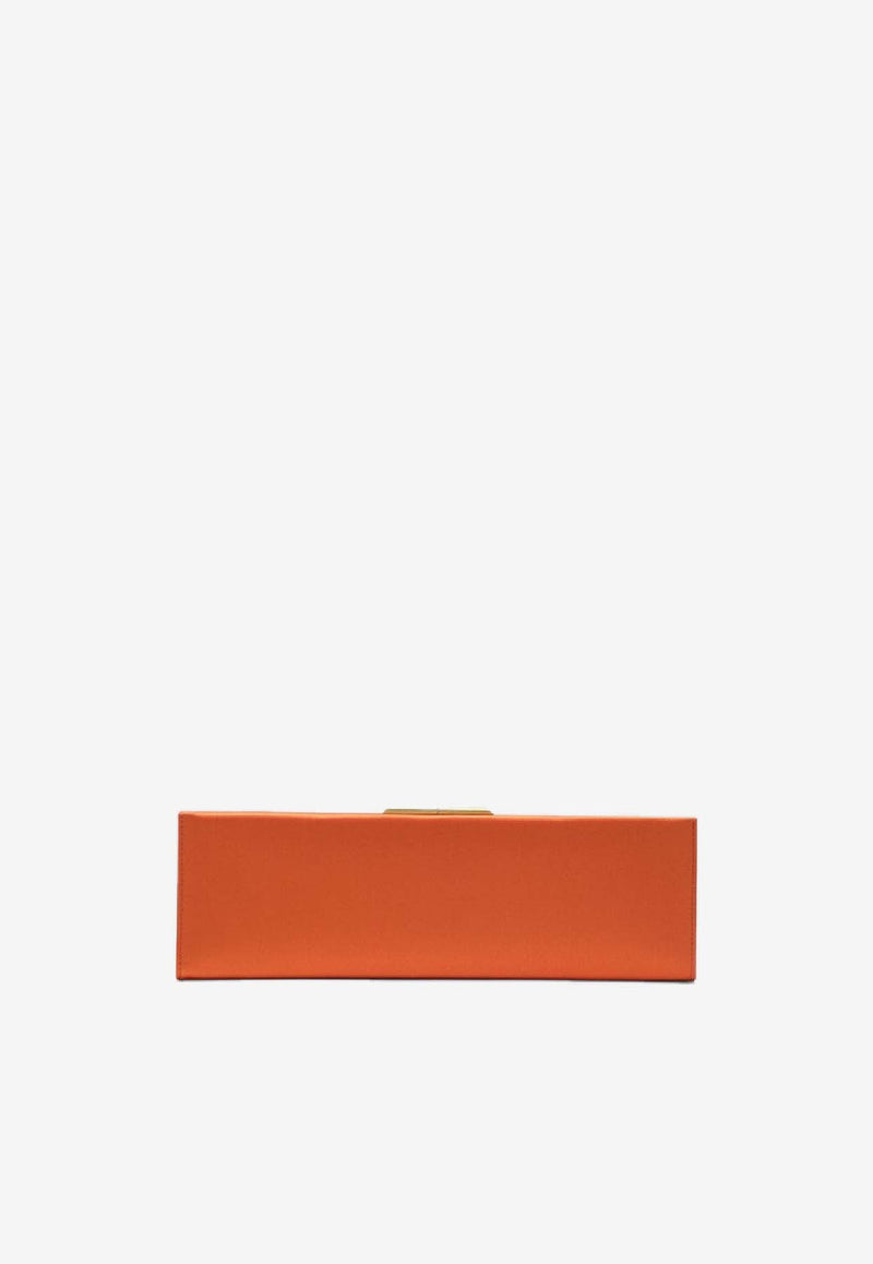 Saint Laurent Large Midnight Satin Clutch Orange 697658FAC13/R_YSL-7519