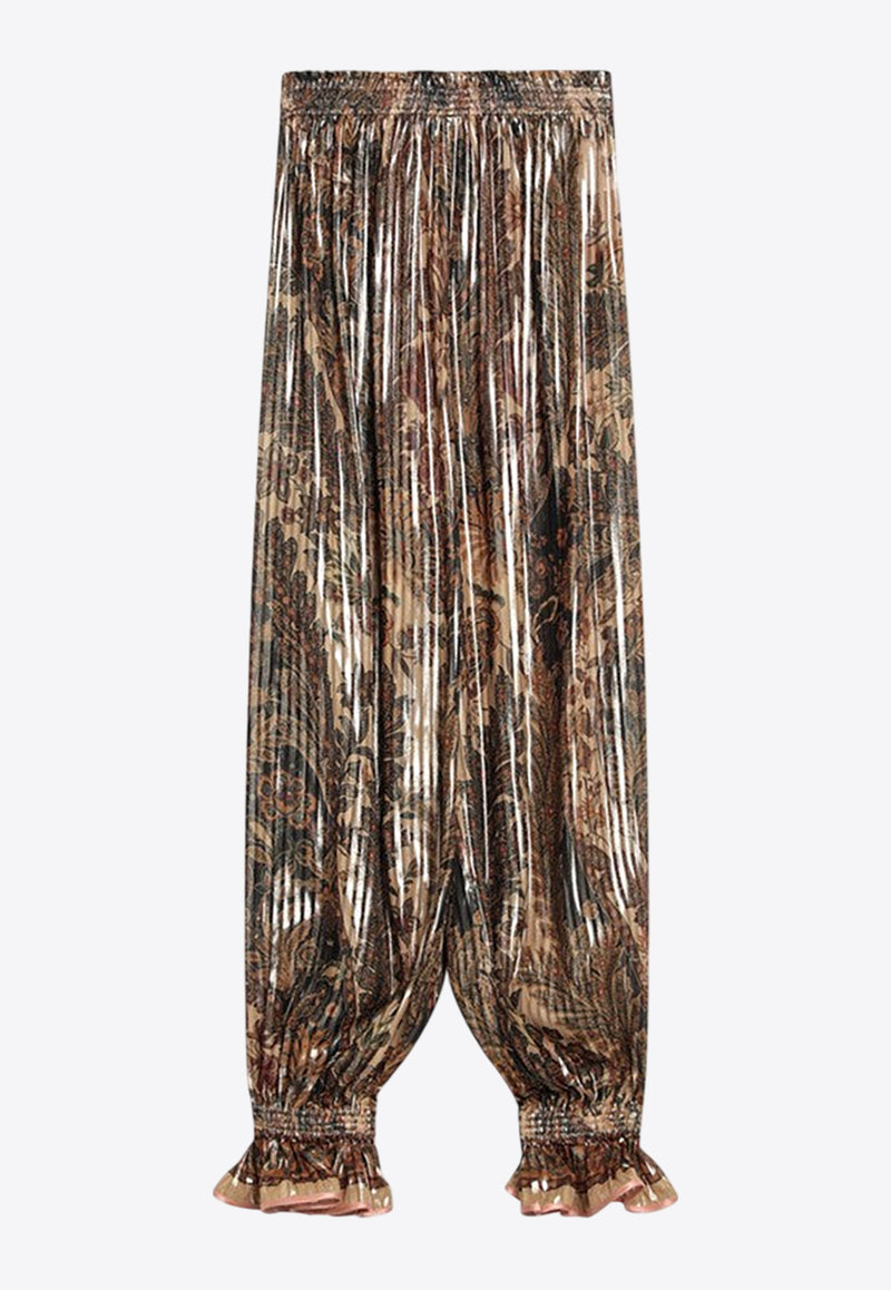 Valentino Voyage Imaginaire Print Pekin Pants Beige 6B0RB6G09AW/Q_VALE-UK1