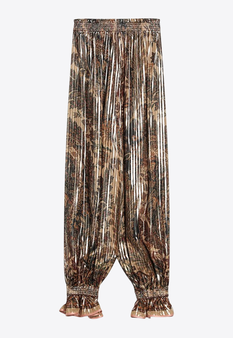 Valentino Voyage Imaginaire Print Pekin Pants Beige 6B0RB6G09AW/Q_VALE-UK1