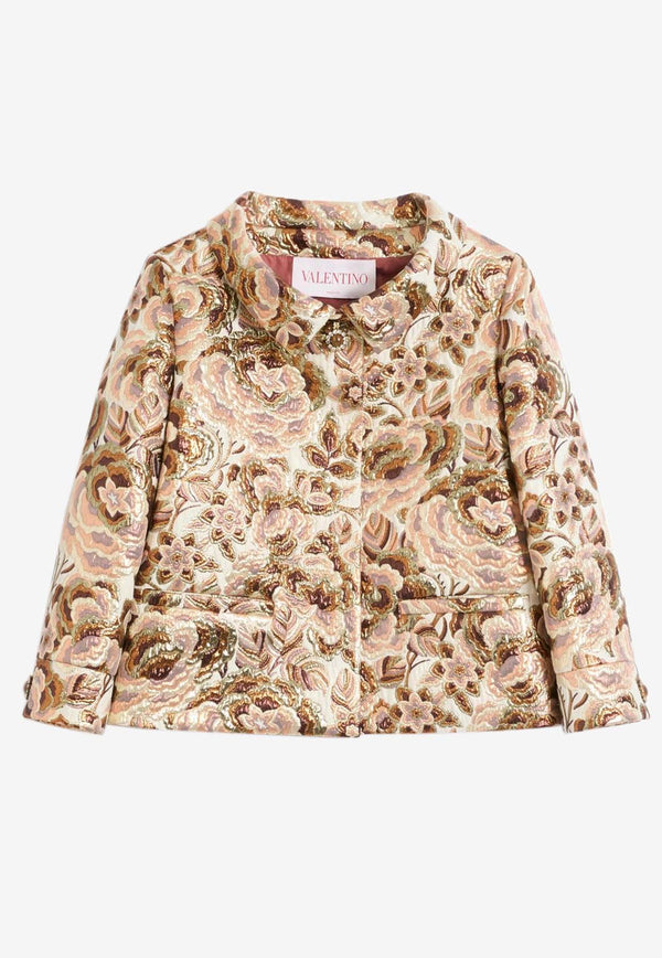 Valentino Après L'Hiver Matelassé Floral Jacket Multicolor 6B3CE3Y091M QYY