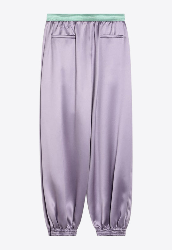 Valentino Wide Pleated Silk Pants Lilac 6B3RB69090E/Q_VALE-QXX