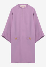 Valentino Wide-Sleeved Mini Dress Lilac 6B3VAEW11MM/Q_VALE-R3H