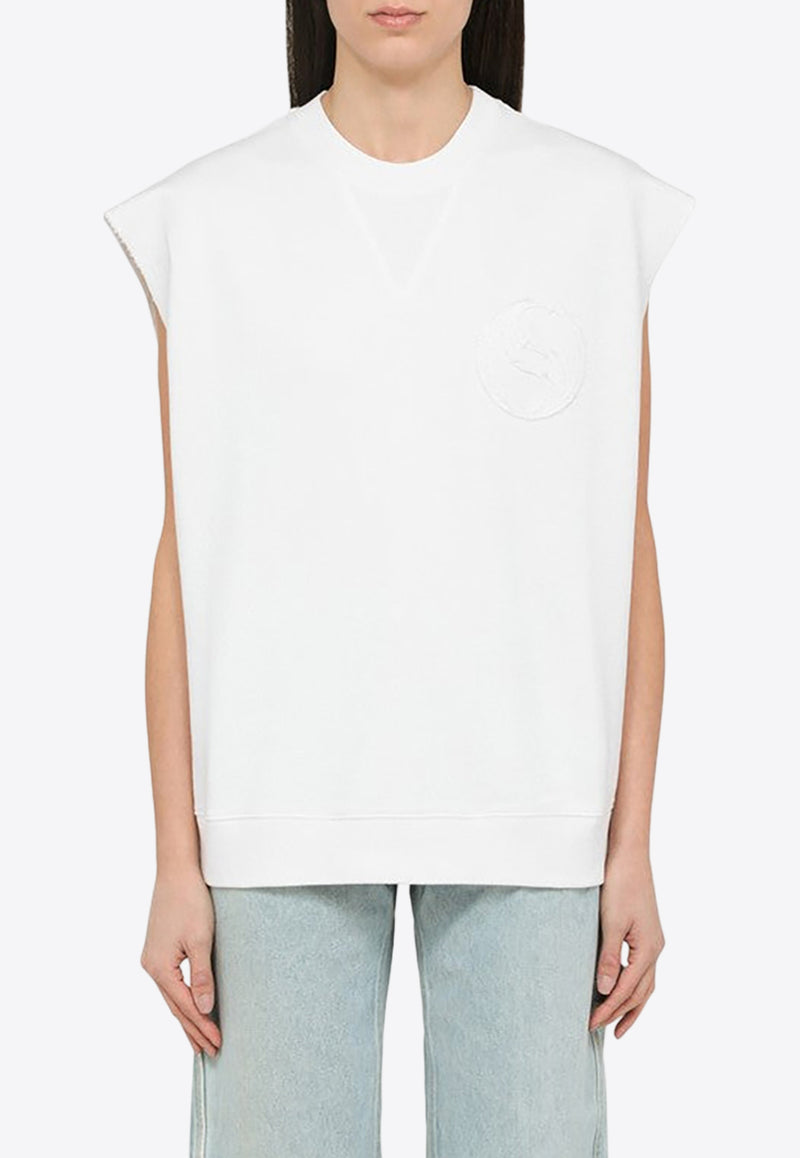 Stella McCartney Logo-Patch Sleeveless Top 6J02603SPY55/O_STELL-9000