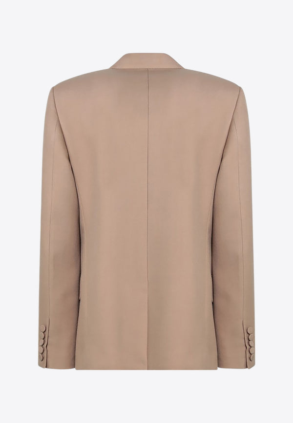 Valentino Double-Breasted Wool Blazer Beige 6V0CEI059EB/Q_VALE-9RN